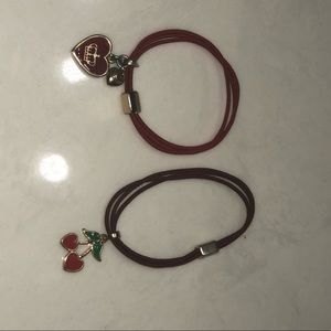 Juicy Couture hair elastics/ bracelets